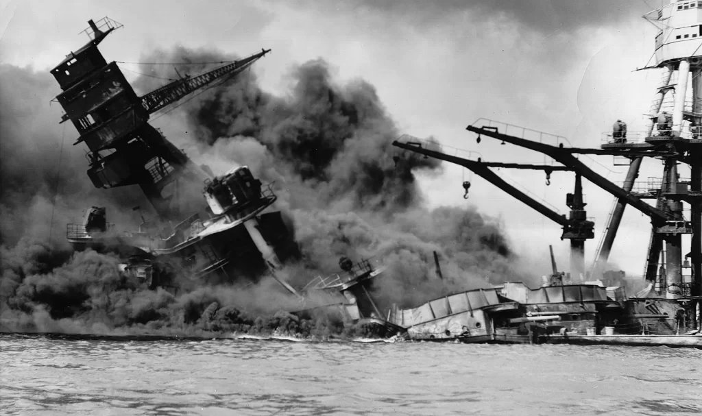 Ataque a Pearl Harbor, 7 de diciembre de 1941. 